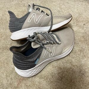 New Balance Women’s Tan and Gray Sneakers